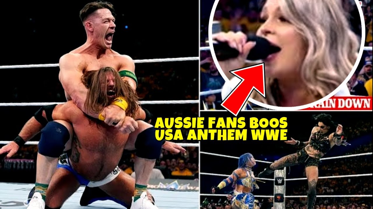 Angry Americans lash out as Aussie WWE fans boo US national anthem in  broadcast around the world