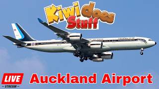🔴LIVE - Royal Thai Air Force Airbus A340-500 Arrival @ AKL | Auckland Airport
