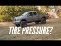 What Tire Pressure Should You Run On Your Truck With New Tires? How to Do The Chalk Line Test!