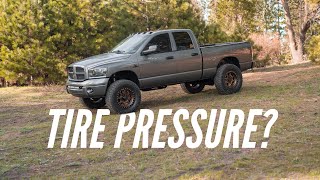 What Tire Pressure Should You Run On Your Truck With New Tires? How to Do The Chalk Line Test!