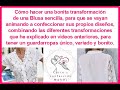 Cómo hacer una bonita transformación de una Blusa sencilla para que se animen a realizar sus diseños