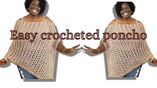 Easy Crochet Poncho for Beginners 🧶 | Simple Step-by-Step Tutorial
