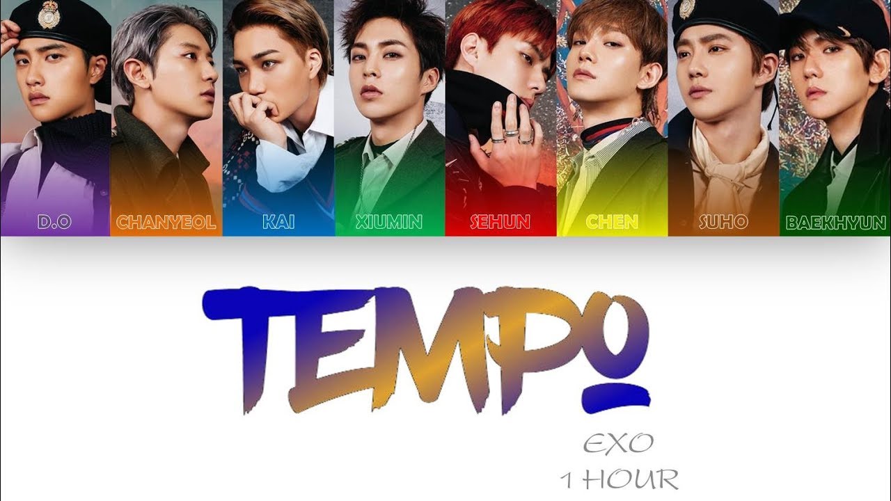 EXO - EXO 全員Ver 公式ステッカー　TEMPO ① EXO 全員Ver 公式ステッカー TEMPO ①
