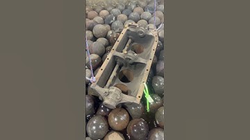 Before and after chemical dipping a Ford model T Engine block. #transformation #beforeandafter