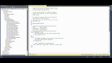 MS SQL 2012   Ho to Create Simple Stored Procedure