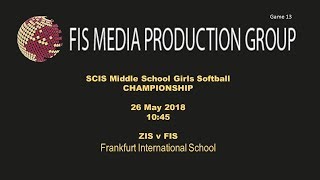 SCIS MS Girls Softball Championships Game 13 ZIS v FIS screenshot 4