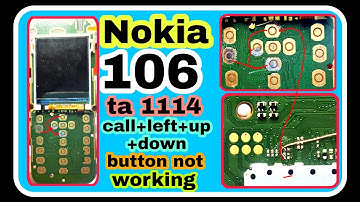 Nokia 106 rm 1114 Call+Left+Up+Down Button Not Working Problem Solution #