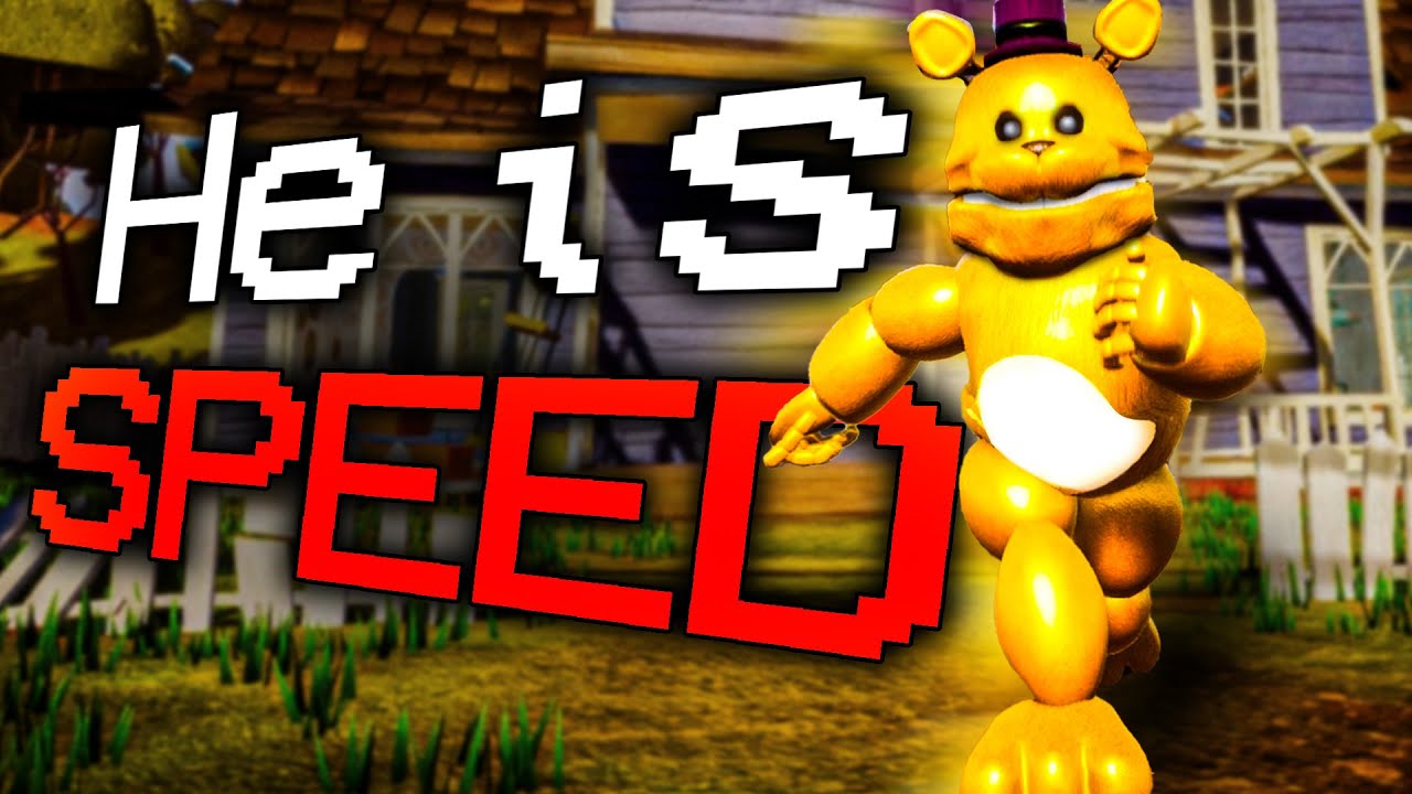 Fast Fredbear In Hello Neighbor Is CRAZY!!!