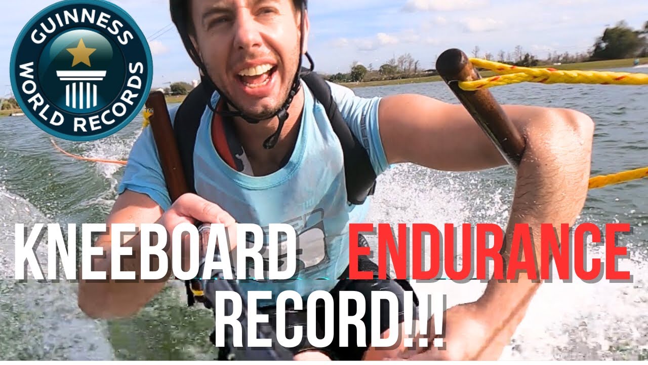 KNEEBOARD ENDURANCE WORLD RECORD!!! YouTube