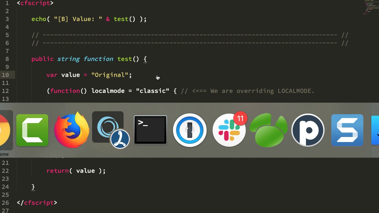 Unexpected Variable Assignment Using LocalMode Modern With Nested Closures In Lucee 5.3.2.77