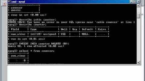 VIDEO TUTORIAL PHP & MySQL Course 13 Writing a Counter Script