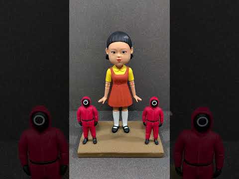 Clay Bobbleheads Enter the Squid Game ：Red Light, Green Light Tension Begins