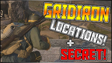 HIDDEN GRIDIRON BALL LOCATIONS + SECRET SLEDGEHAMMER in the HEADQUARTERS - Call of Duty: WWII