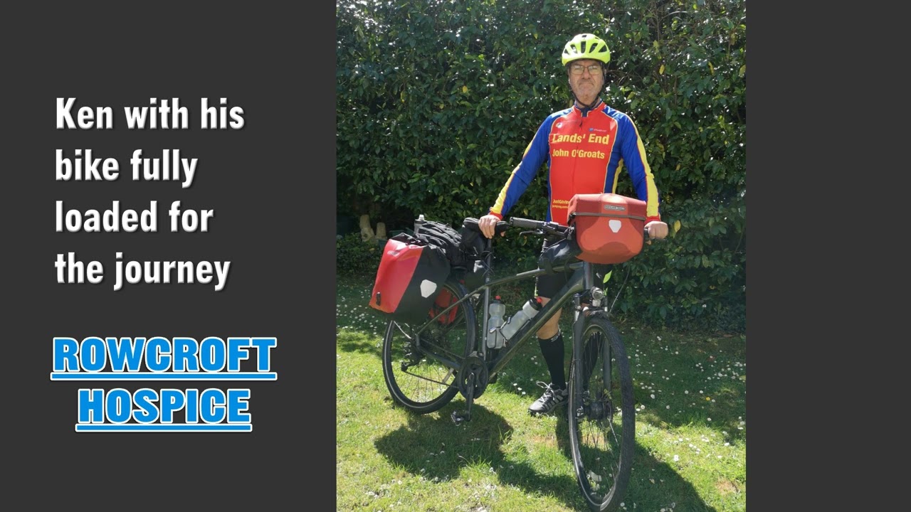 Ken Fraser on the road.  A unique cycling journey from Land's End to John O'Groats.