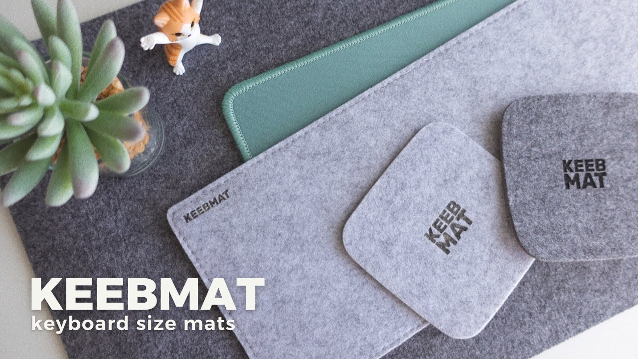 メカニカルキーボードにピッタリあう〜これあう〜👉👉 KEEBMATはミニマムサイズのデスクマットです🎉✨