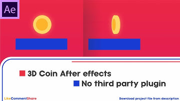 3D Coin in After effects no plugin