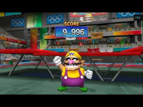 Mario Sonic At The Beijing Olympic Games All Characters Perfect Animations Trampoline 