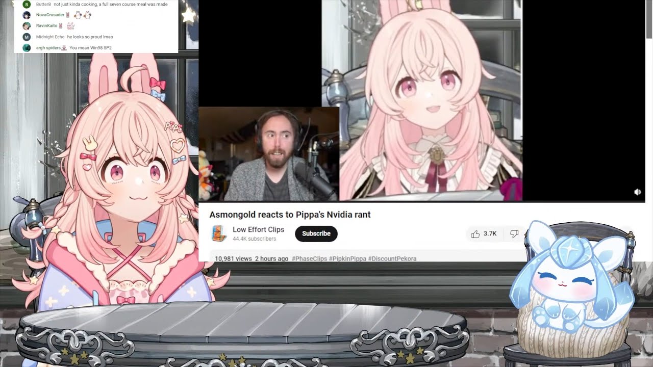 Пиппа реагирует на реакцию Асмонголда на тираду Пиппы о Nvidia