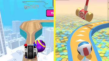 GOING BALLS vs ACTION BALLS - All Levels Gameplay iOS Android #3 Super Speedrun