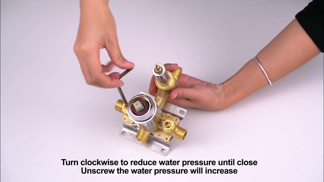 How to adjust the water pressure? YouTube