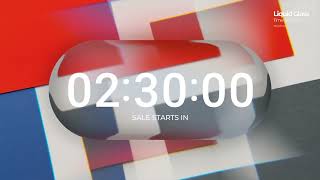 Digital Countdown Timer Liquid Glass - Infographics | After Effect Template