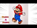 Como desenhar o super mario bros passo a passo  tutorial 