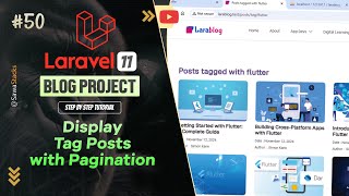Display Tag Posts with Pagination in Laravel 11 – Step 51 Display Tag Posts with Pagination in Laravel 11 – Step 51