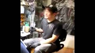 "WHAT THE HELL IS THAT" Antiguan getting tatted up