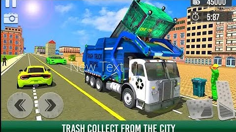 Garbage Truck Driver 2022 - Truck Collecting Garbage from Streets - Android Gameplay
