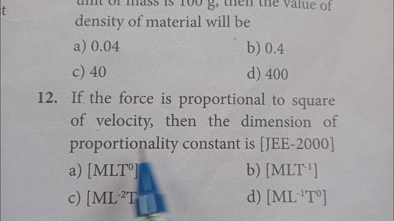 Measurements Multiple choice questions class 11 physics YouTube
