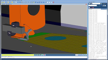 Automated Tape Laying - wing skin: VERICUT Composite CNC simulation