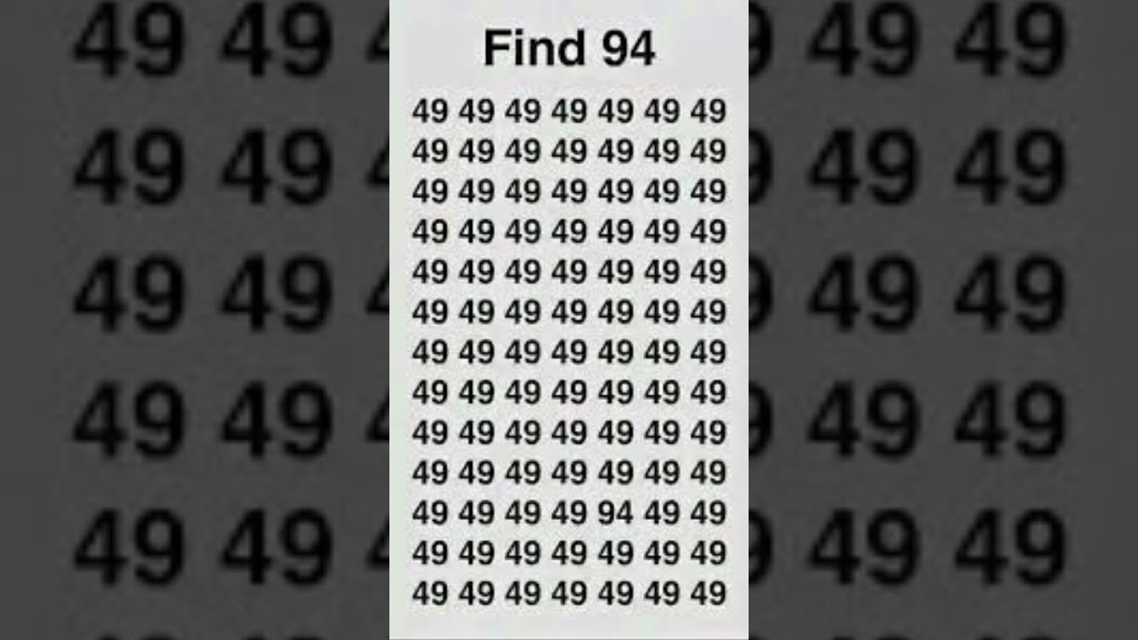 find the odd number.