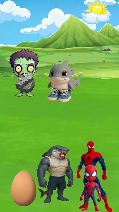 I'll throw a stone at this egg!#cartton #english #funny #spiderman #animation #shorts #usa