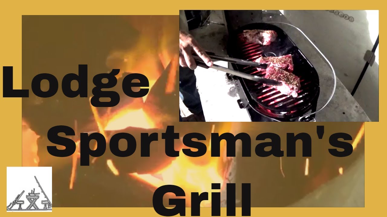 Lodge Sportsman's Grill Unbox, Assemble, Season and Cook YouTube