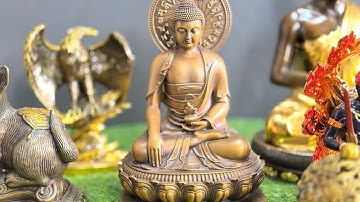 Xông trầm Quan Âm tự tại, tượng Bất động Minh vương bằng đồng cao cấp, tứ đại thiên vương