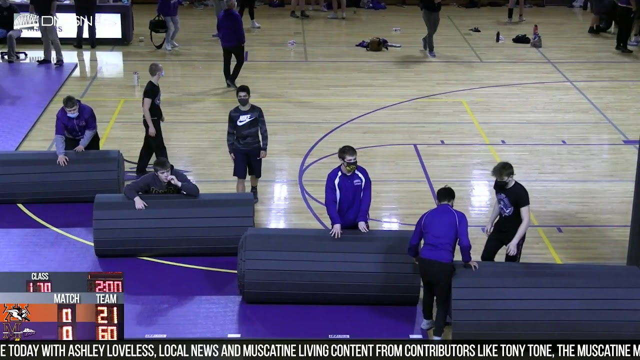 Muskie Wrestling Quad vs Davenport West, Mediapolis and New London LIVE