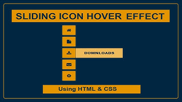 Sliding Icon Hover effect - Icon hover effect - Font awesome icons - CSS Icon hover effect
