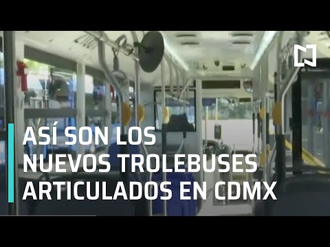 Trolebús articulado en CDMX - Las Noticias