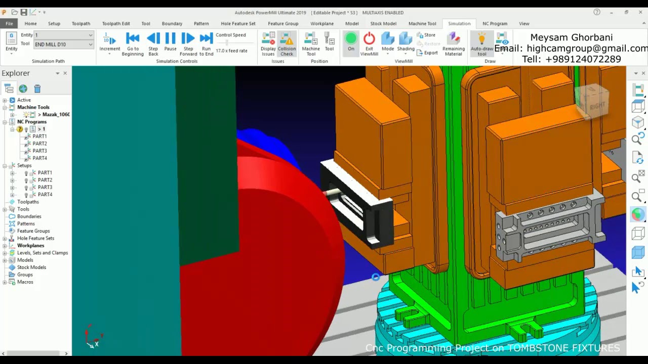 Cnc Programming Project on TOMBSTONE FIXTURE - YouTube