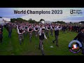 World champions 2023  march off by peoples ford boghall  bathgate caledonia pipe band