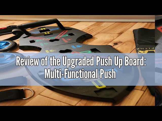 Review of the Upgraded Push Up Board: Multi-Functional Push Up Bar with  Resistance Bands, Portable H 