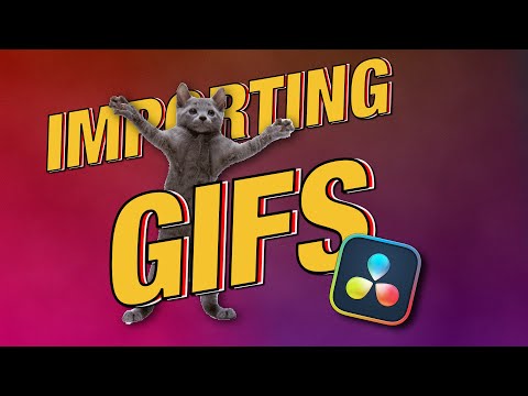 Importing GIF in DaVinci Resolve 18.5 | Under 1 Minute