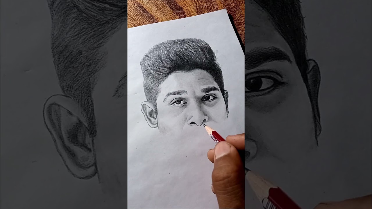 Allu arjun realistic art😍🔥 