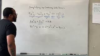 Simplifying expressions by combining like terms Part 2￼