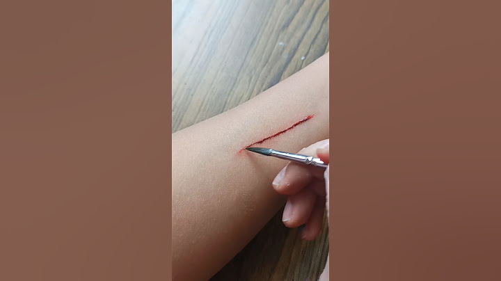 How to create a fake wound 😱/acrylic painting tutorial #acrylicpainting #wound #shortviral #short