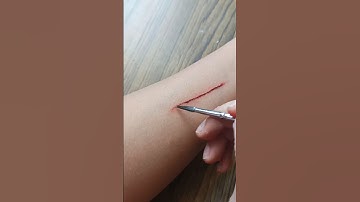 How to create a fake wound 😱/acrylic painting tutorial #acrylicpainting #wound #shortviral #short