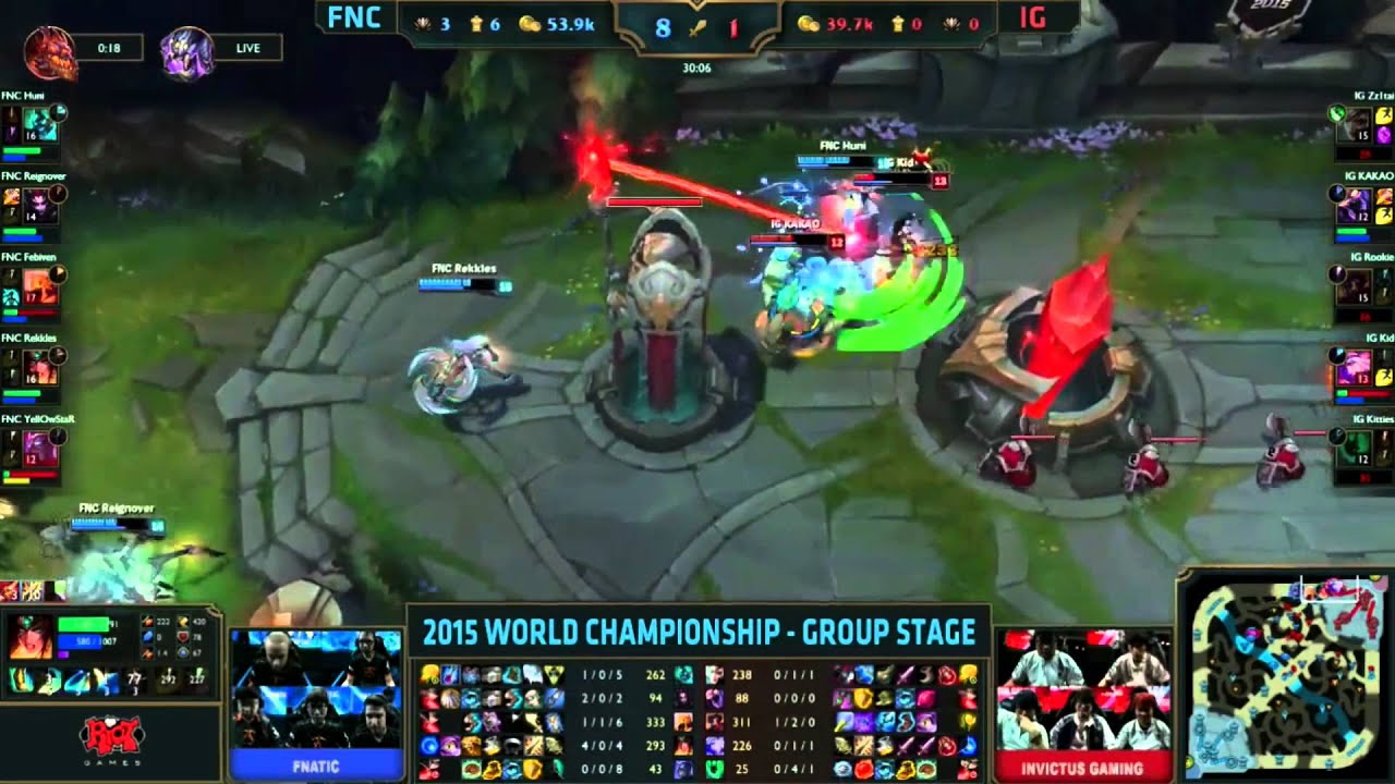 FNC vs IG - Grup karşılaşmaları | Rekkles triplekill!