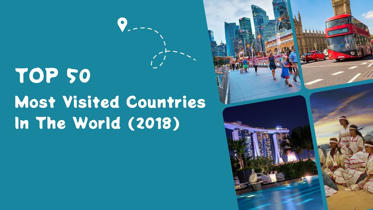 Top 50 Most Visited Countries in the World ( 2018 ) YouTube