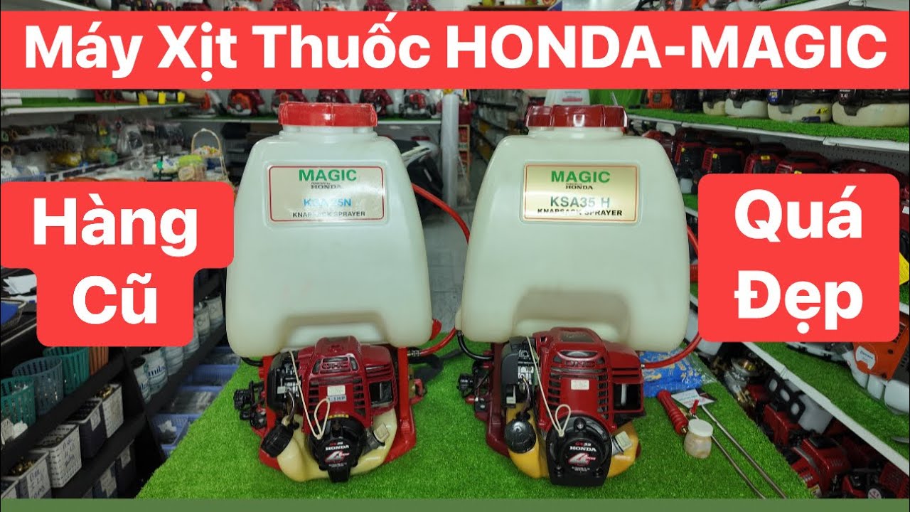 06/03 Máy Xịt Thuốc HONDA MAGIC Gx25-Gx35 Đời Đầu Bơm Taiwan Hàng Cũ Đã Qua Sử Dụng @cuongsuamay5423