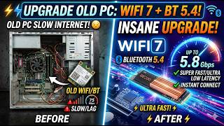 I Put Wi-Fi 7 in an OLD PC... The Speed Is Insane!